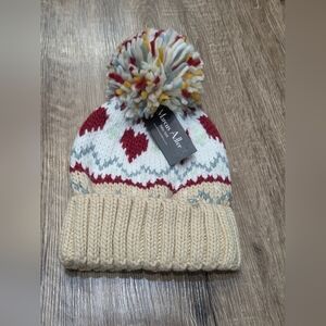 NWT Marcus Adler Women's Beanie Hat Cap Beige/Cream One Size